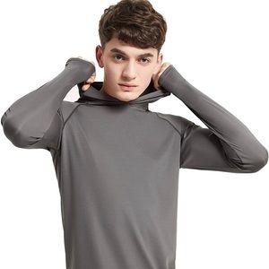 Long sleeve hoodie shirt for outdoors